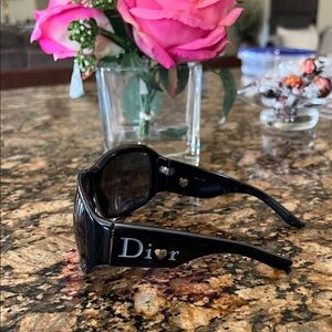 Vintage Dior Glossy Black Sunglasses